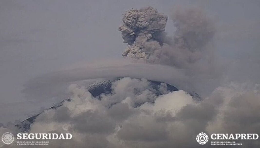 Presenta Popocatépetl nueve explosiones, dos sismos, 11.7 horas de tremor y 150 exhalaciones
