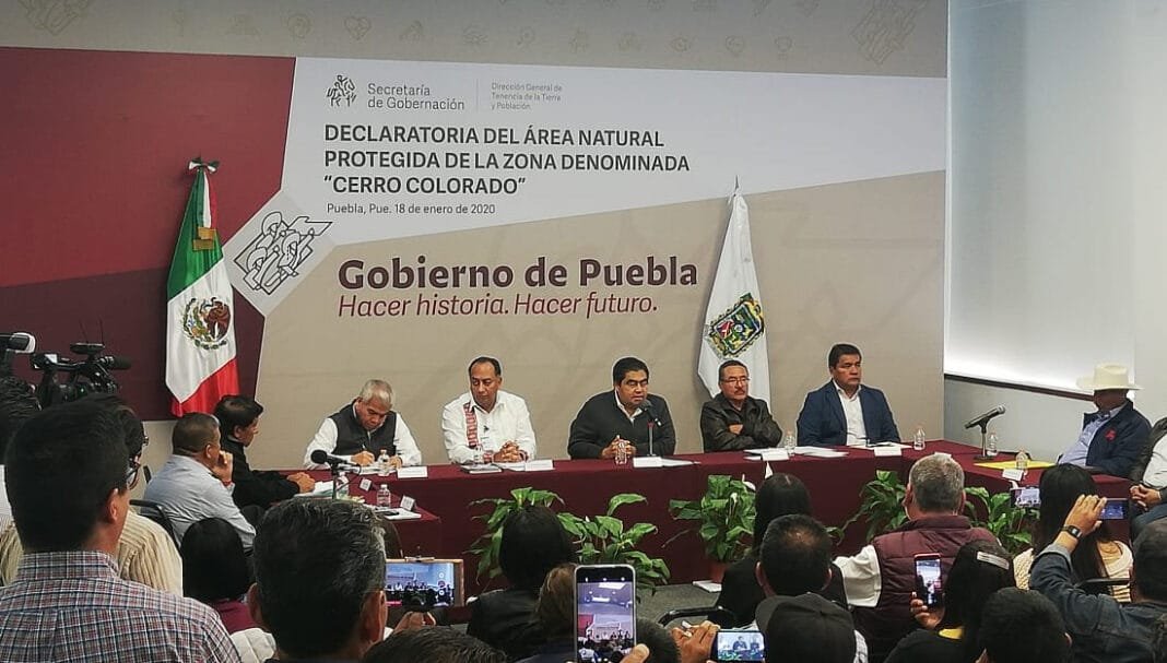 Cancela gobernador de Puebla declaratoria de área natural protegida “Cerro Colorado” Cancela gobernador de Puebla declaratoria de área natural protegida “Cerro Colorado”