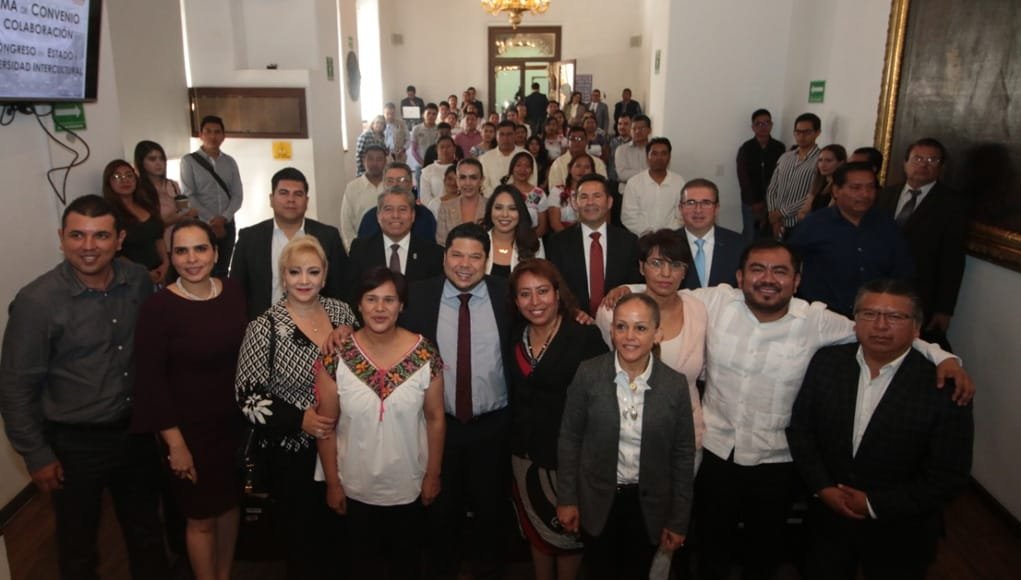 Congreso firma convenio de colaboración con la Universidad Intercultural