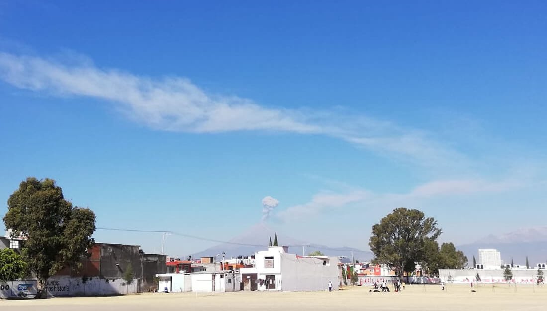 Cae ceniza del Popocatépetl en Morelos, Estado de México y Puebla; presenta 269 exhalaciones