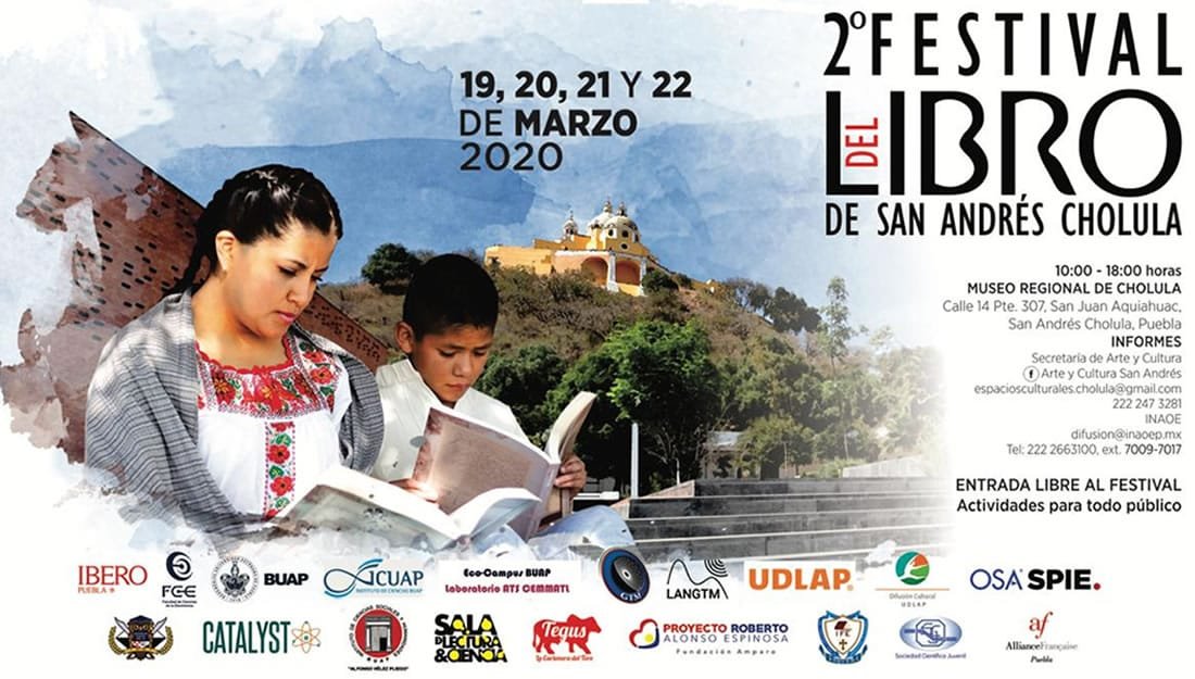 Presentan el Festival del Libro de San Andrés Cholula