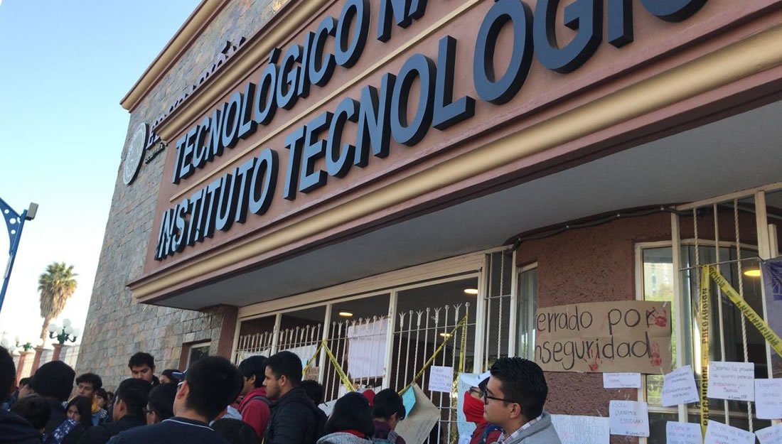 Marchan estudiantes del ITP en demanda de seguridad a ocho días del multihomicidio de cuatro jóvenes