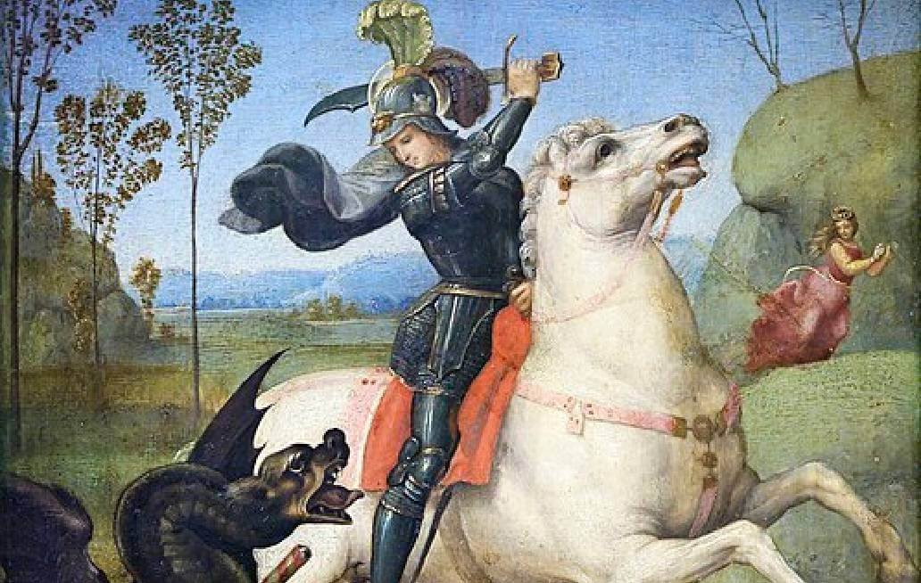 San Jorge patrono de los soldados y gentes del circo