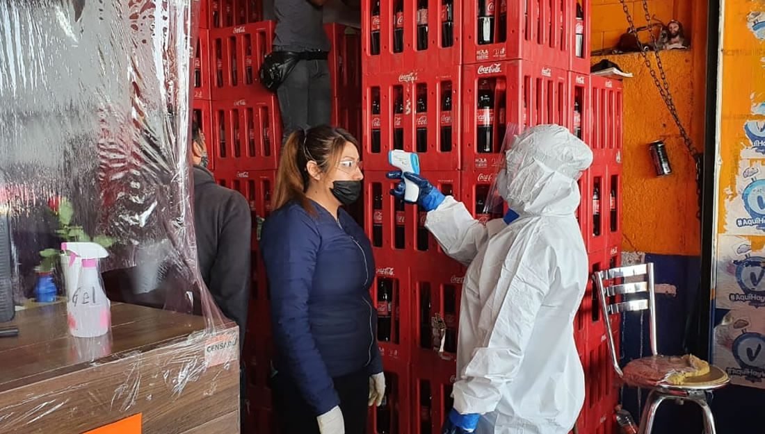 Operativo de detección física de COVID-19 en Central de Abastos