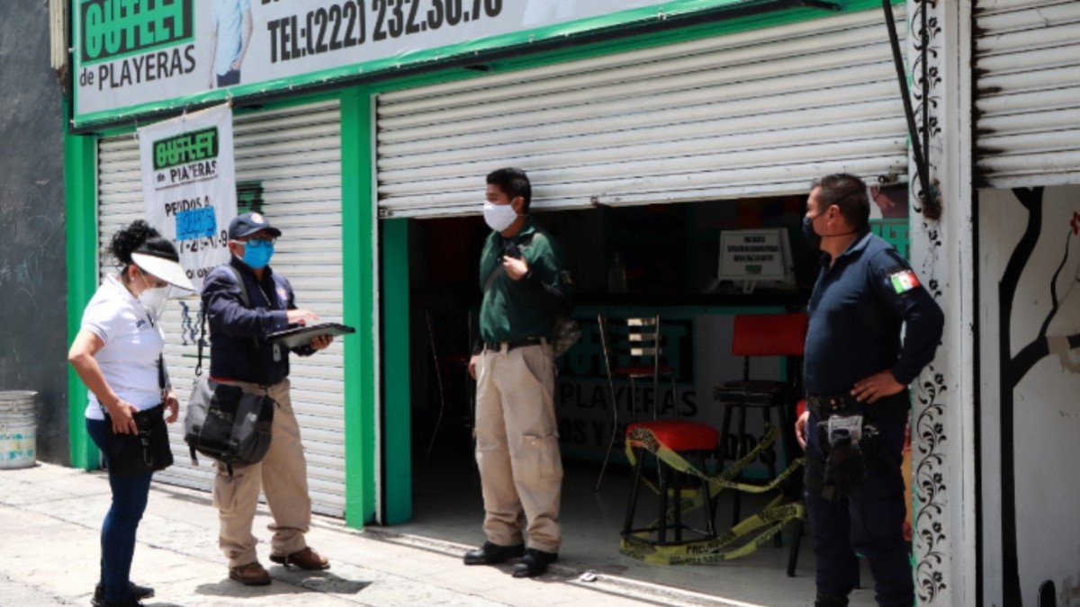 Revisa Segob 165 comercios y cierra cinco en Puebla capital Revisa Segob 165 comercios y cierra cinco en Puebla capital