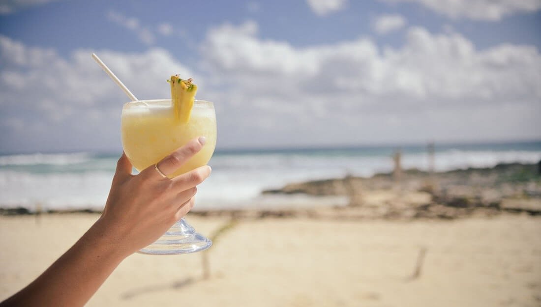 Refrescate con una piña colada