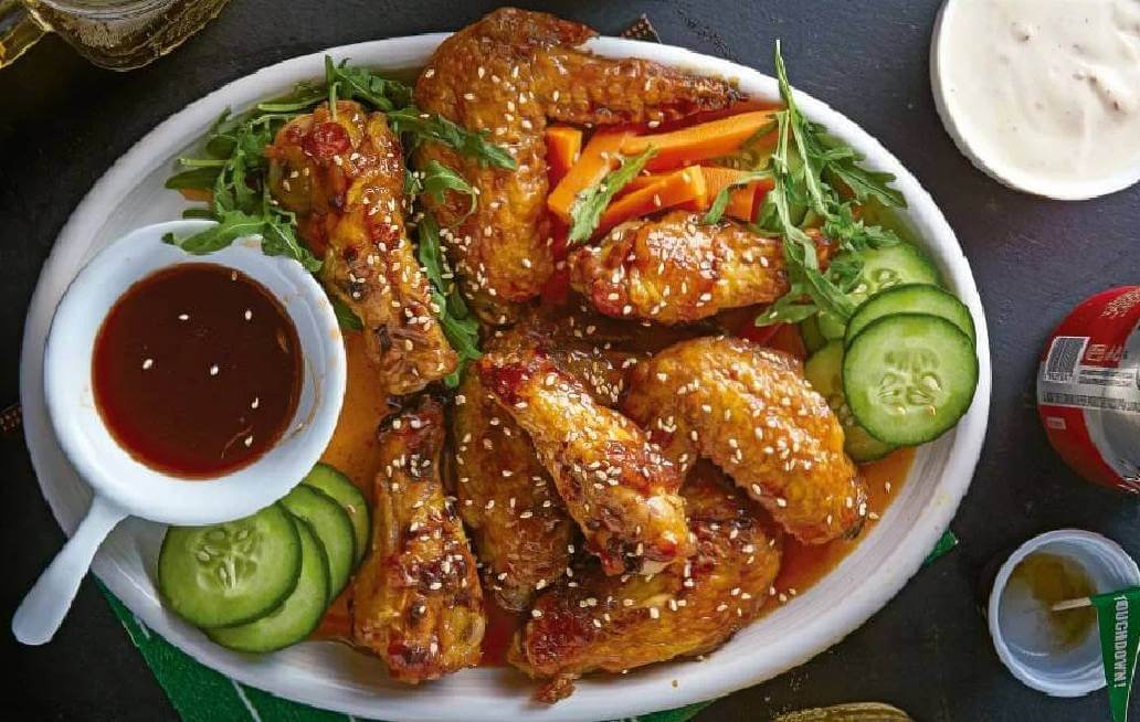 alitas de pollo asiaticas