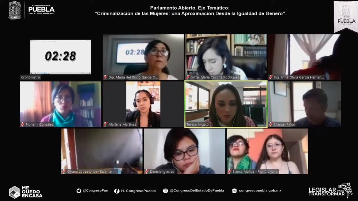 Concluye Congreso de Puebla quinta mesa de Parlamento Abierto sobre Derechos Sexuales, Derechos Reproductivos y Aborto Legal Concluye Congreso de Puebla quinta mesa de Parlamento Abierto sobre Derechos Sexuales, Derechos Reproductivos y Aborto Legal