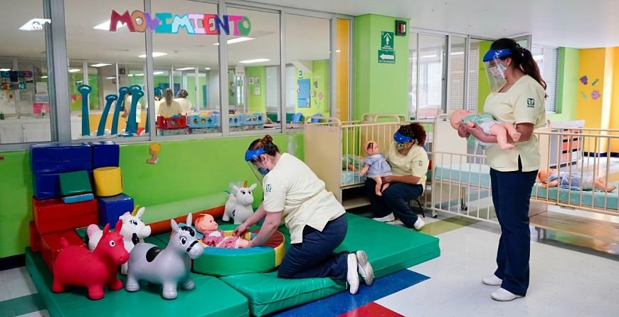 Abren guarderías del IMSS con estrictas medidas de seguridad Abren guarderías del IMSS con estrictas medidas de seguridad