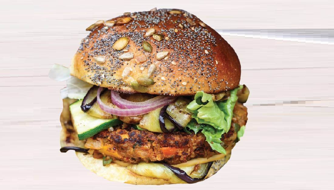 Prueba esta hamburguesa vegetariana hamburguesa