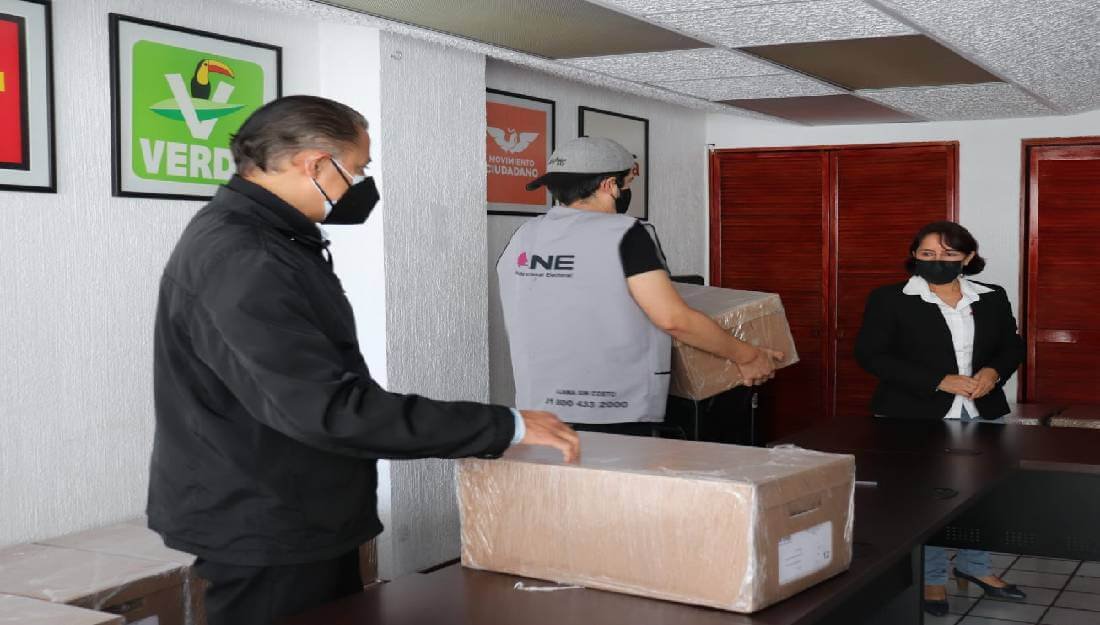 Entrega INE Puebla listados nominales a sus 15 Juntas Distritales para la consulta popular listado ine