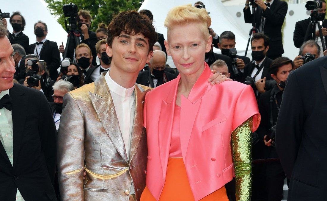 tilda swinton y timothee chalamet