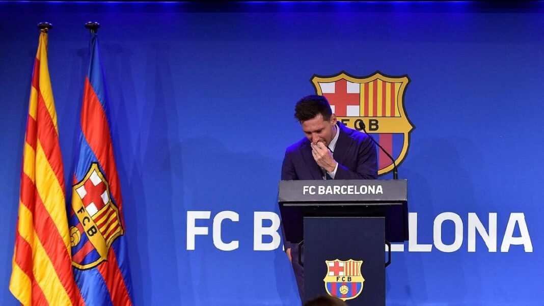 Messi se despide de Barcelona