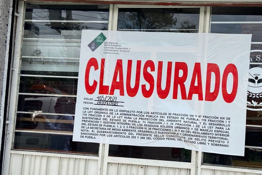 Clausuran funeraria en Puebla