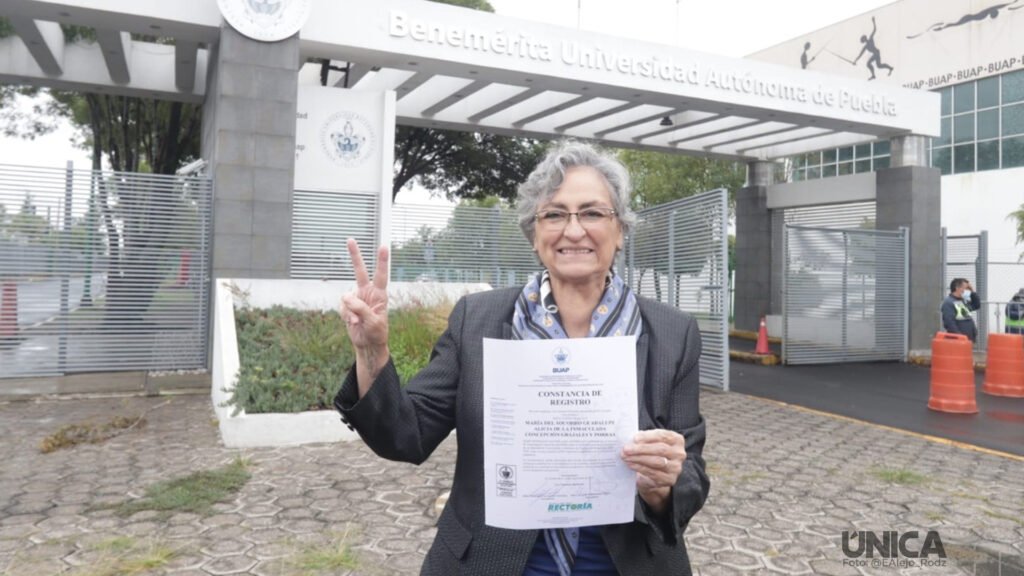 Realiza Grajales y Porras su registro coo candidata por la rectoría de la BUAP