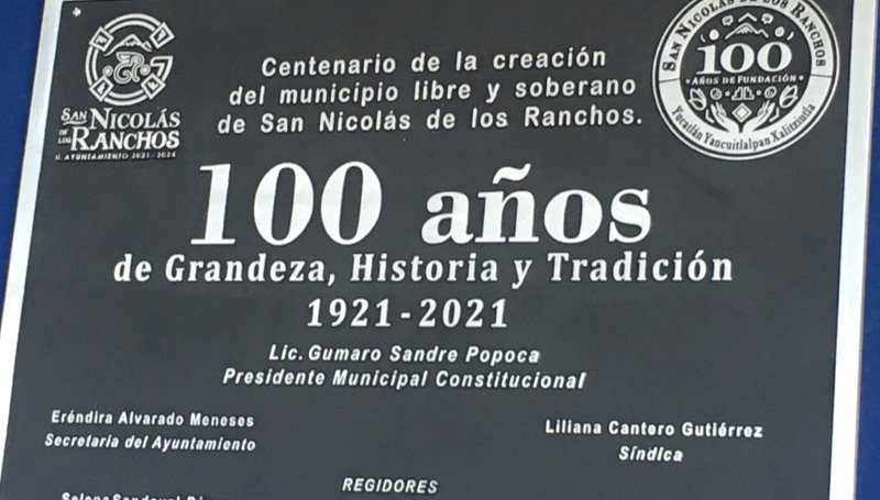 Cumple un siglo San Nicolás de los Ranchos y abren cápsula de tiempo Cumple un siglo San Nicolás de los Ranchos y abren cápsula de tiempo