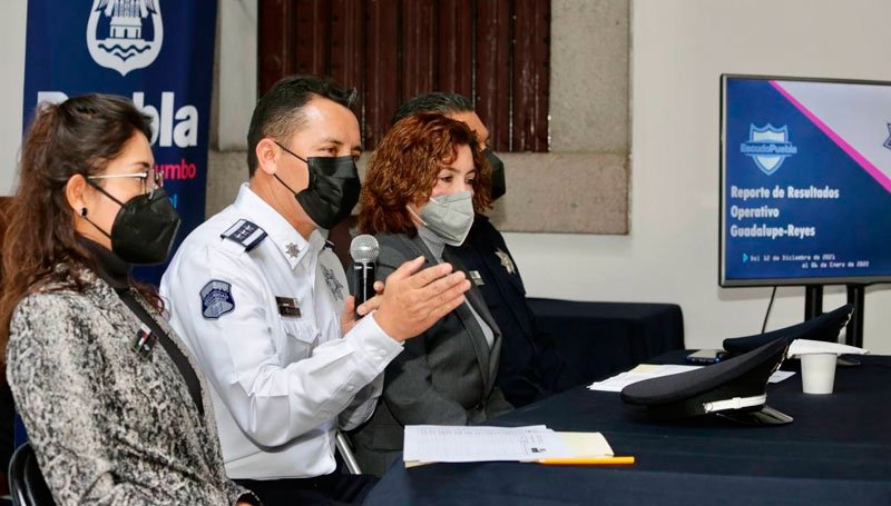 SSC de Puebla detuvo a 339 personas, durante operativo Guadalupe-Reyes