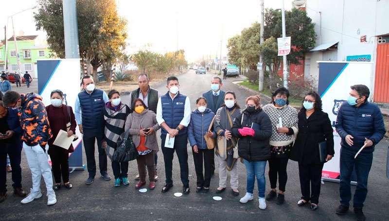 Supervisa Rivera Pérez los trabajos de relaminación del bulevar Puebla