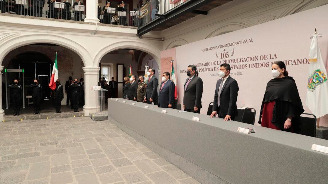 Conmemoran en Puebla el 105 Aniversario de la Promulgación de la Constitución Mexicana Conmemoran en Puebla el 105 Aniversario de la Promulgación de la Constitución Mexicana