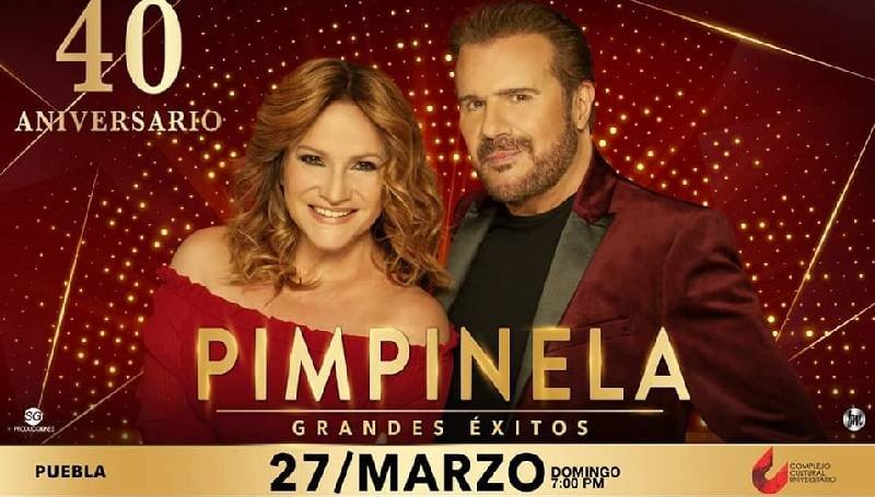 Pimpinela en Puebla el 27 de marzo en el CCU