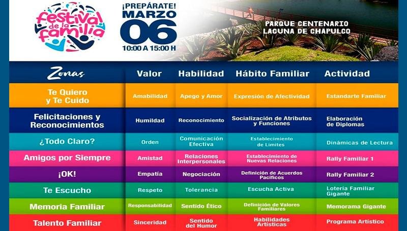 Realizarán en Puebla capital el Festival de la Familia Realizarán en Puebla capital el Festival de la Familia