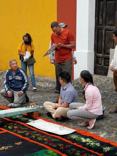 Will Smith creó una alfombra con la familia Ortiz.