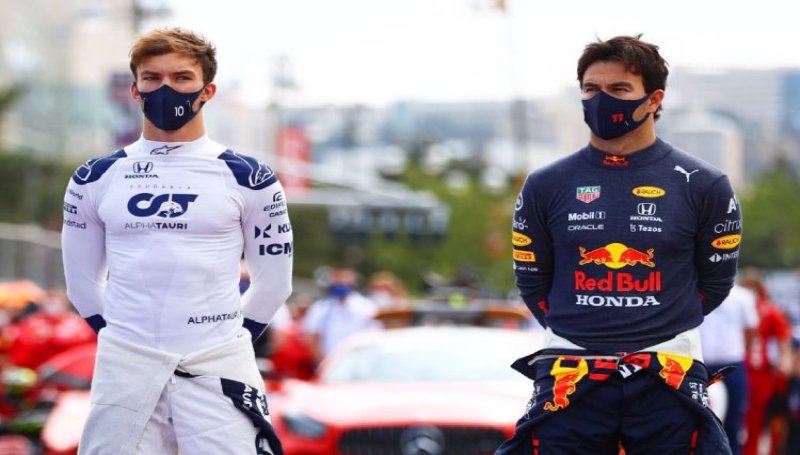 Checo Pérez y Pierre Gasly