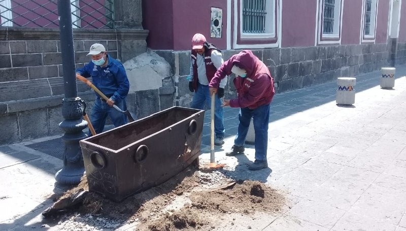 Ayuntamiento de Puebla continúa labores para mejorar la imagen urbana del Centro Histórico Ayuntamiento de Puebla continúa labores para mejorar la imagen urbana del Centro Histórico