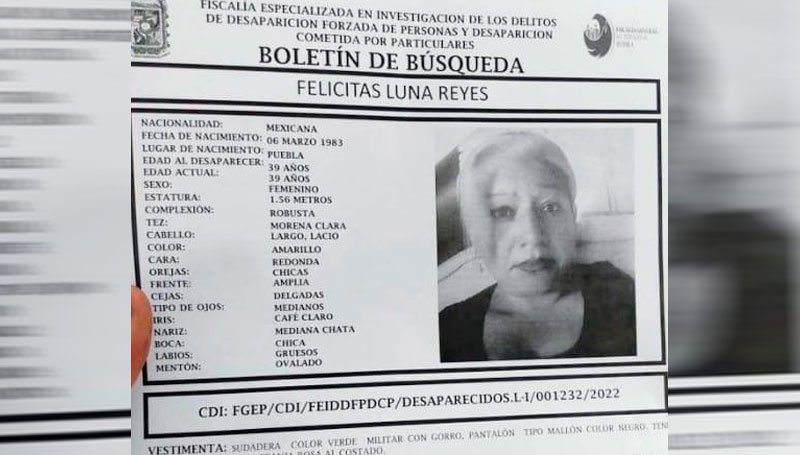 Hallan en Amozoc a mujer reportada como desaparecida desde octubre pasado Hallan en Amozoc a mujer reportada como desaparecida desde octubre pasado