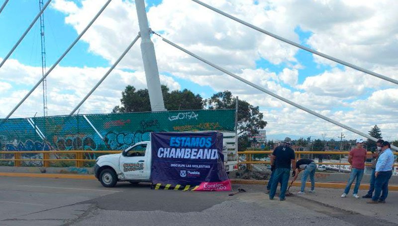 Ayuntamiento de Puebla rehabilita el Puente de Xonacatepec Ayuntamiento de Puebla rehabilita el Puente de Xonacatepec