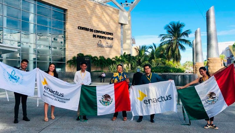Ganan emprendedores BUAP la competencia internacional 1 Race 4 Oceans en la Enactus World Cup 2022