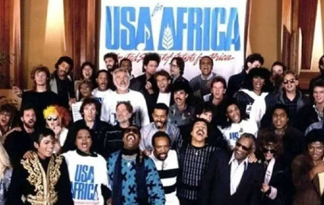 Usa for Africa graban la canción We Are The World