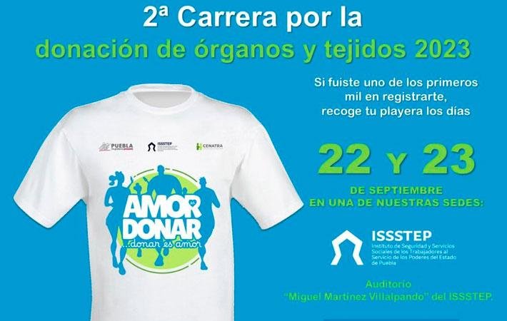 Anuncia Issstep Carrera “Amor es donar”