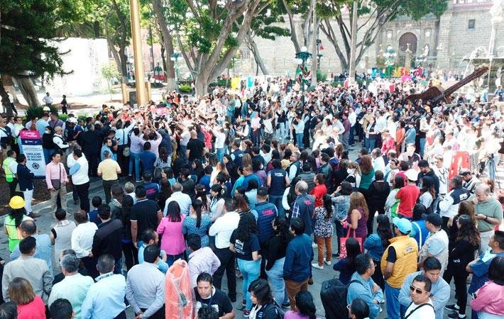 Puebla capital se suma el Simulacro Nacional
