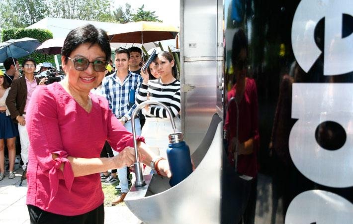 Rectora BUAPpone en marcha la reapertura de bebederos en CU