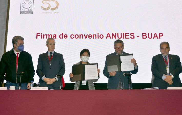 BUAP y ANUIES firman convenio de colaboración en beneficio de profesores de tiempo parcial en las IES