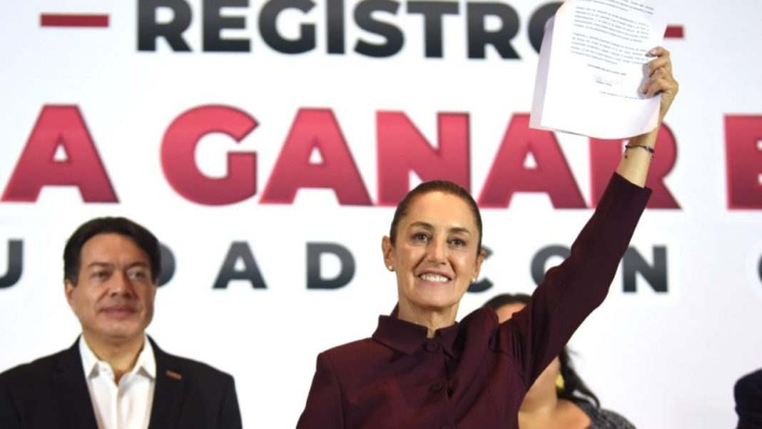 Sheinbaum se registra como precandidata de la 4T a la Presidencia de México Sheinbaum se registra como precandidata de la 4T a la Presidencia de México