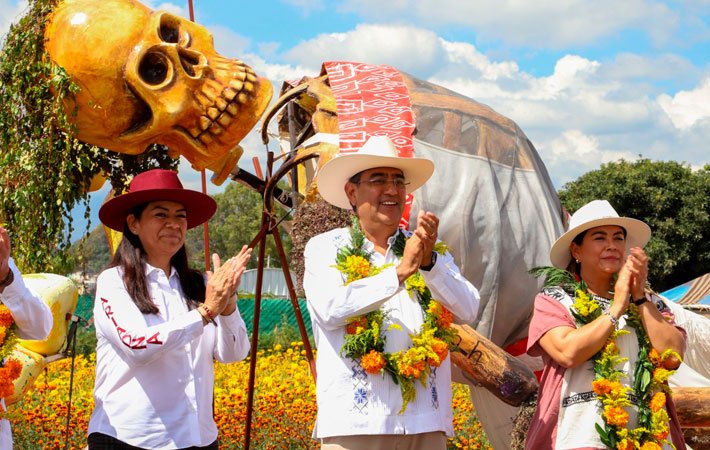 Inicia en Puebla el recorrido en el “Valle de Catrinas”