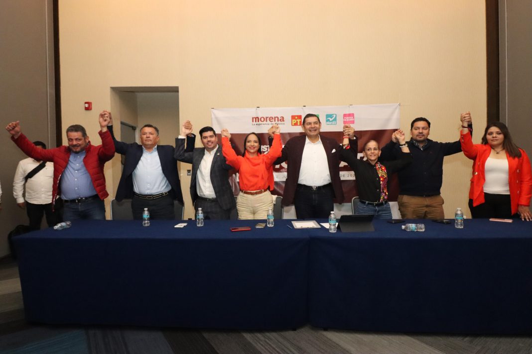 Armenta será candidato de Morena, PT, PVEM, Nueva Alianza y Fuerza por México al gobierno de Puebla Armenta será candidato de Morena, PT, PVEM, Nueva Alianza y Fuerza por México al gobierno de Puebla