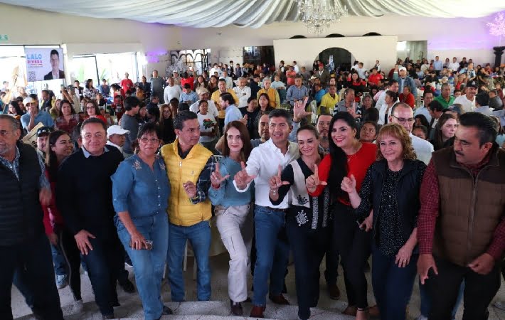 La unión hace la fuerza para dar la lucha por Puebla: Rivera La unión hace la fuerza para dar la lucha por Puebla: Rivera