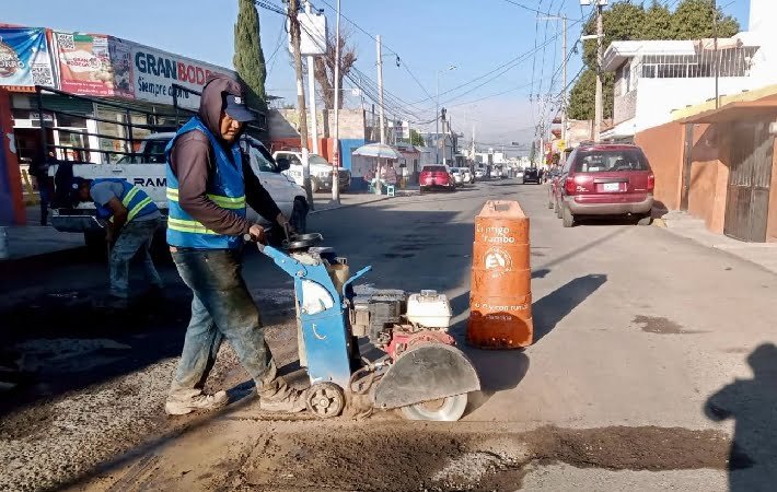 Reporta ayuntamiento que se taparon más de dos mil 800 baches en cierre de 2023