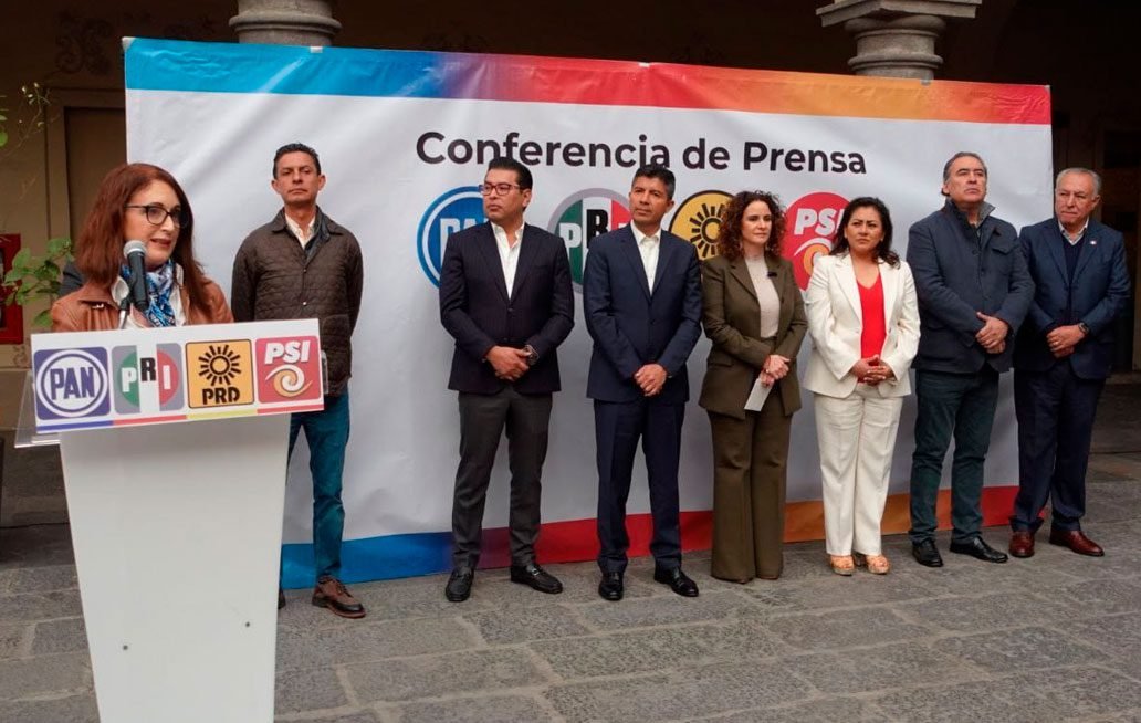 Alianza «Mejor Rumbo para Puebla» nombra como voceros a Nancy de la Sierra, Nadia Navarro y Humberto Aguilar