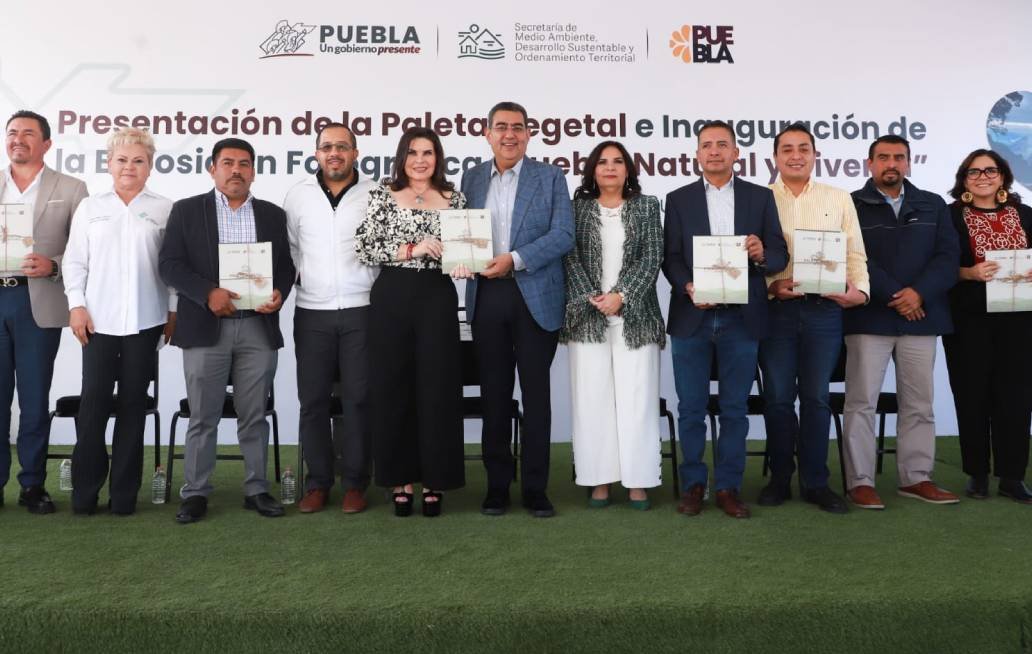 Entrega el gobierno de Puebla la “Paleta Vegetal” a nueve municipios