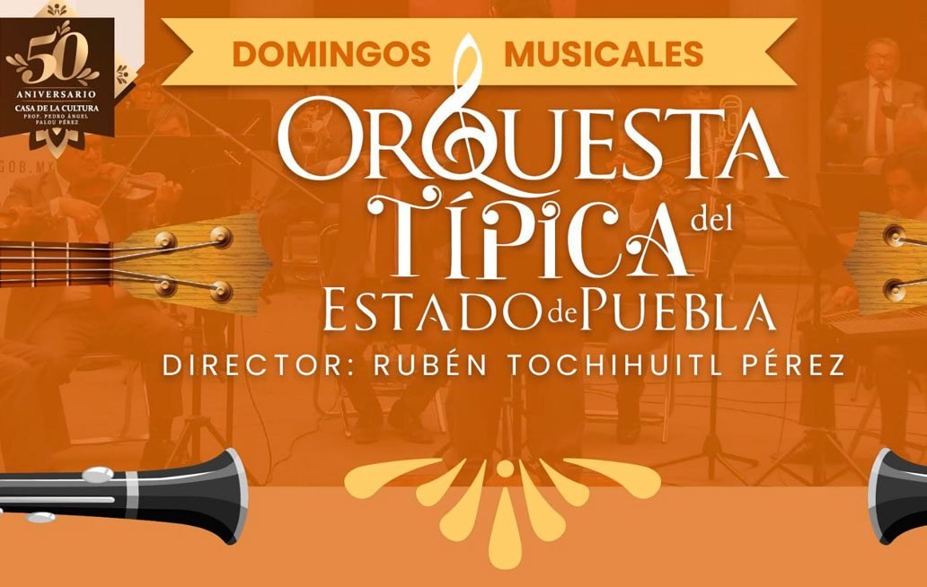 Prepara Orquesta Típica del Estado de Puebla conciertos dominicales