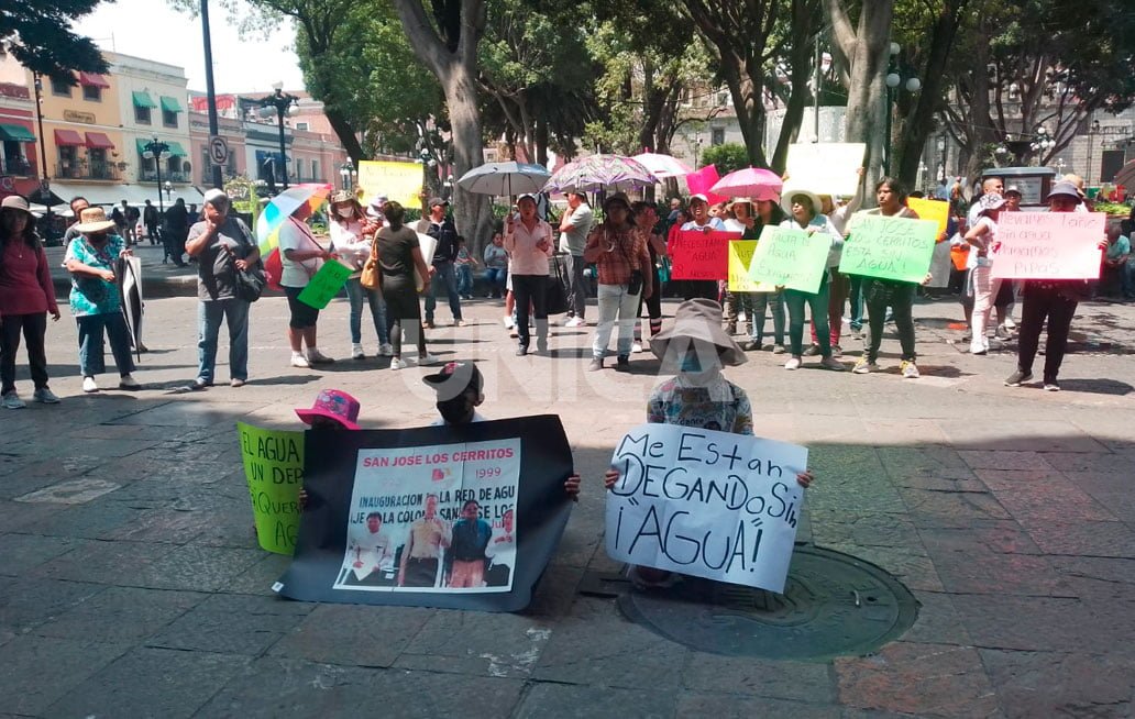 Vecinos de San Jose los Cerritos en San Pablo Xochimehuacán exigen agua