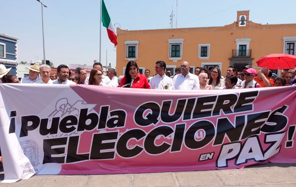En Casa Aguayo Dirigentes de Mejor Rumbo para Puebla exigen seguridad para este proceso electoral