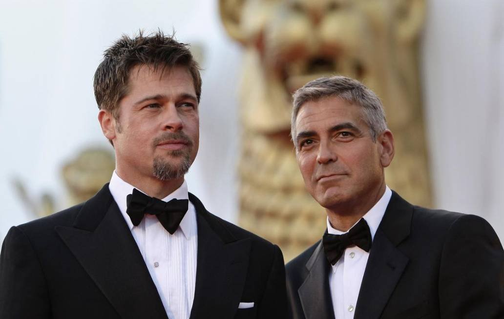 Brad Pitt y George Clooney