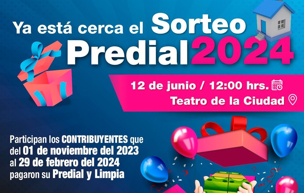 Alista ayuntamiento de Puebla el Sorteo Predial 2024
