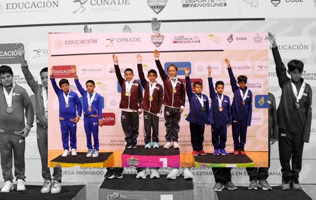 Conquista Puebla oro en gimnasia trampolín en Juegos Nacionales 2024