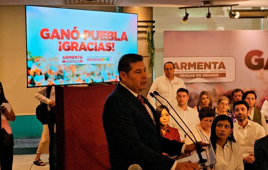 Armenta, el candidato más votado en la historia de Puebla obtiene 2 millones de votos que prometió a Claudia Sheinbaum